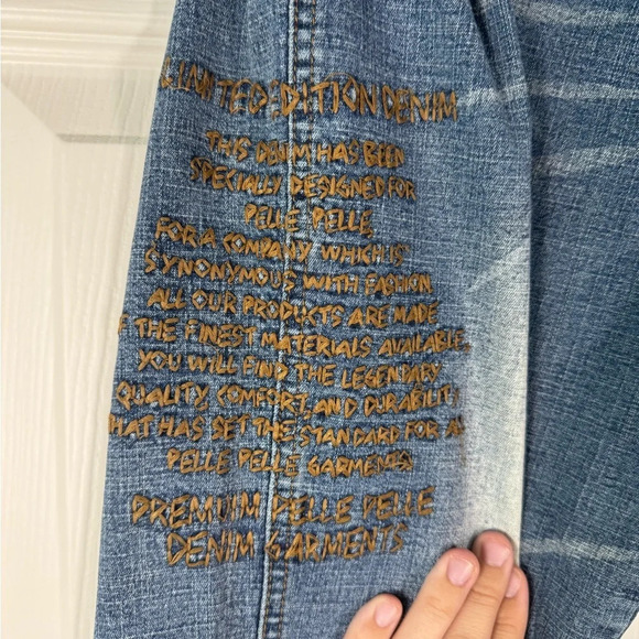 Vintage Limited Edition Pelle Pelle Womens Y2K Denim Jeans Low Rise Size 31 - Picture 6 of 10